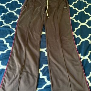Bebe sports wide leg dark purple pants